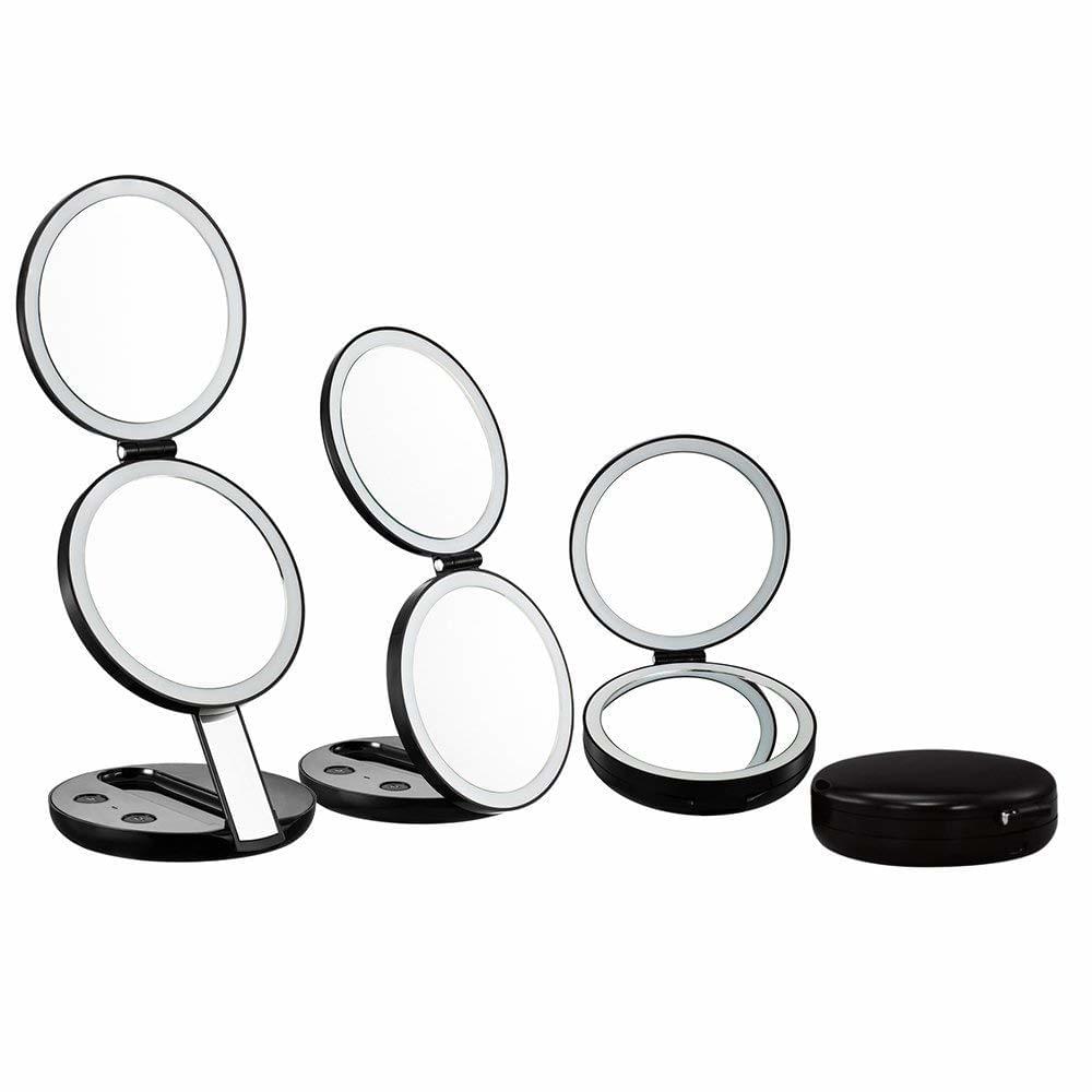 GadgetiCloud Lighted Travel makeup mirror LED makeup